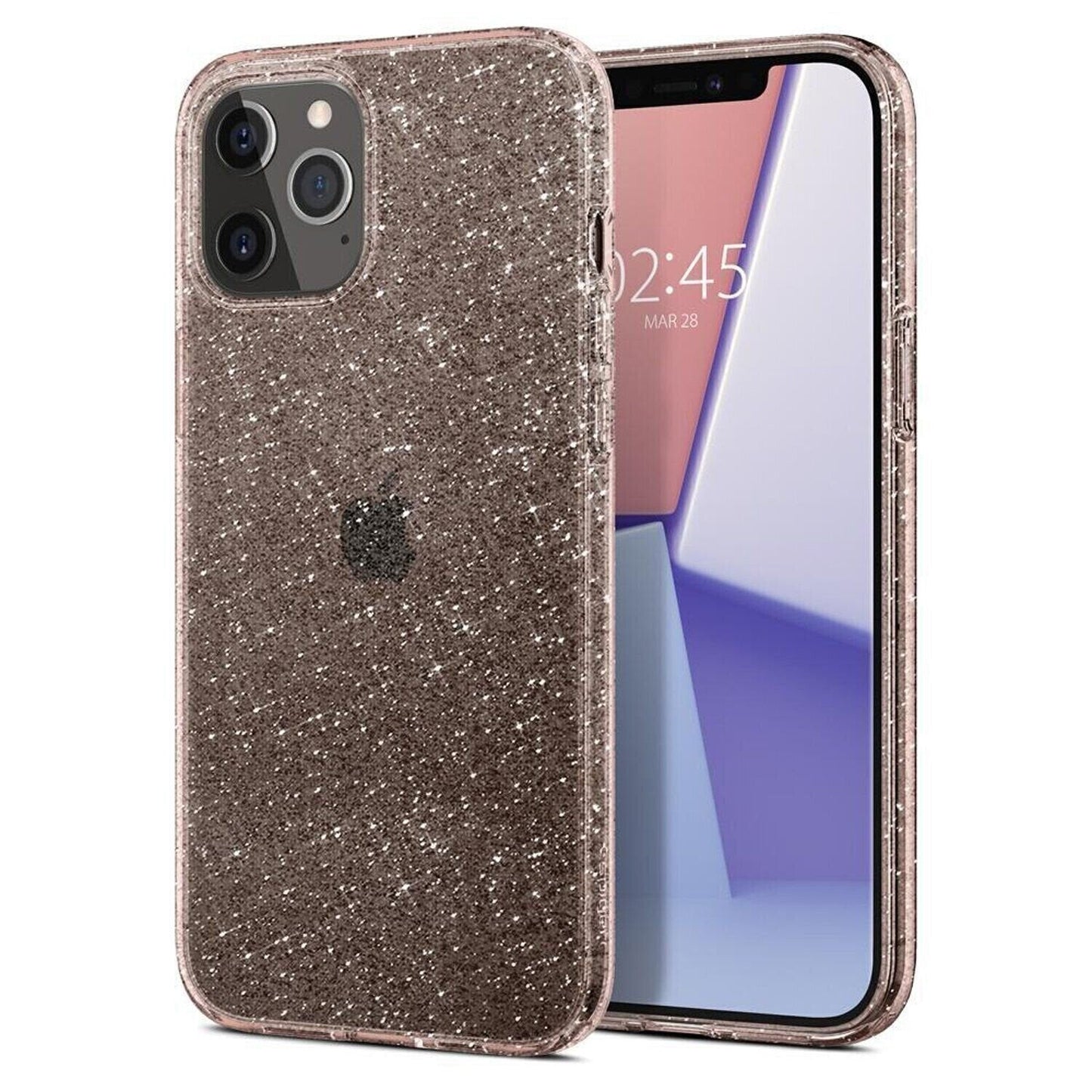 Spigen iPhone 12 Pro Max Liquid Crystal Glitter, Rose Quartz