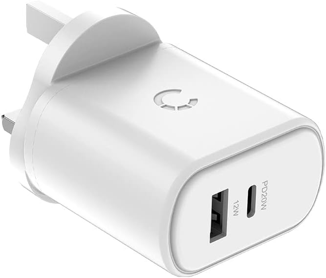 Cygnett PowerPlus 32W USB-C PD Dual PWall Charger, White