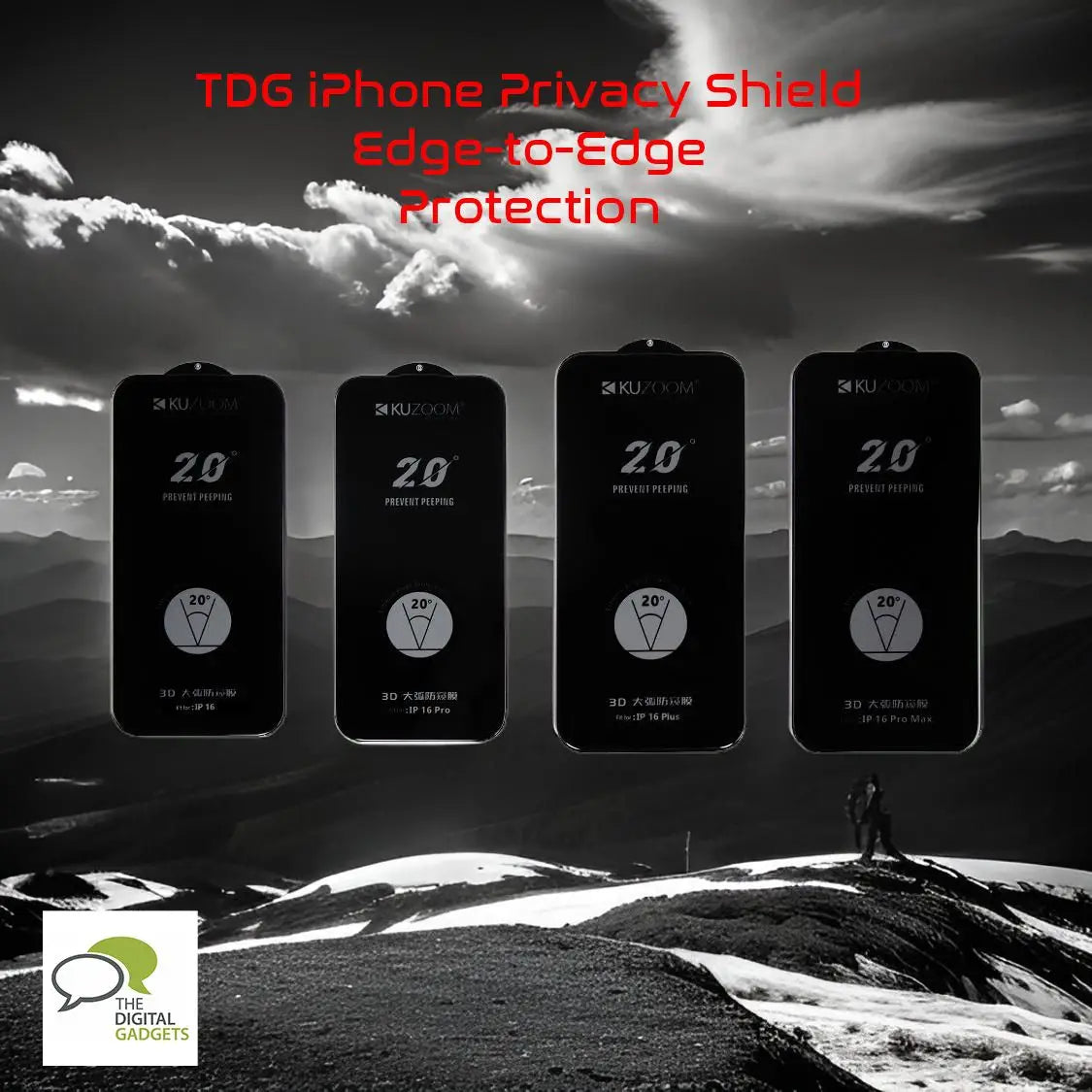 Dux Ducis iPhone 16 Tempered Glass Full Screen, Privacy