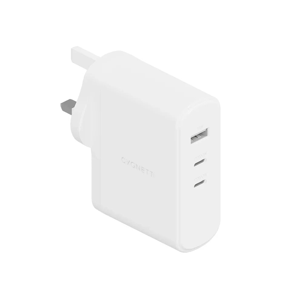 Cygnett PowerMaxx 100W Multi Port Wall Charger UK, White