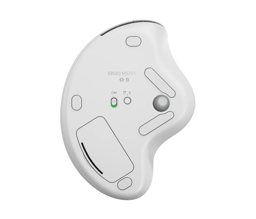 Logitech ERGO M575S Wireless Trackball, White