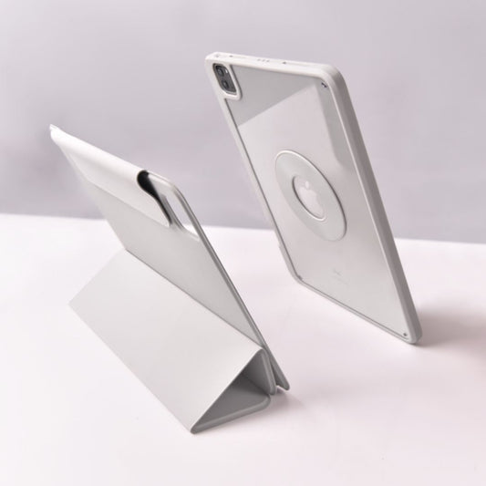 Comma iPad Pro 11 (2024) 360 Rotation Case With Pencil Slot, Gray