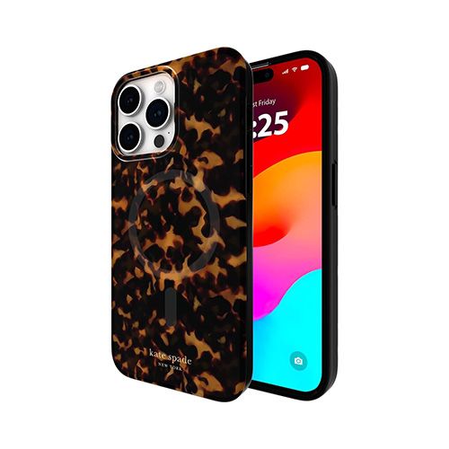 Kate Spade New York iPhone 15 Pro Max MagSafe, Transparent Tortoise/B