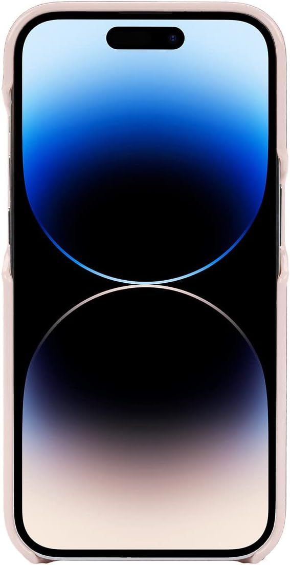 Kate Spade New York iPhone 14 Pro Folio Case, Pale Vellum/Black Bumper/Black Log