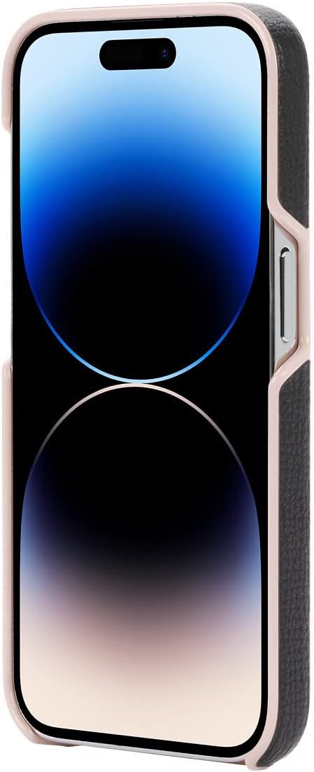 Kate Spade New York iPhone 14 Pro Folio Case, Black/Pale Vellum Bumper/Pale Vell