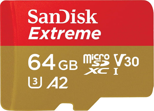 SanDisk Extreme Micro SD Card, 64GB