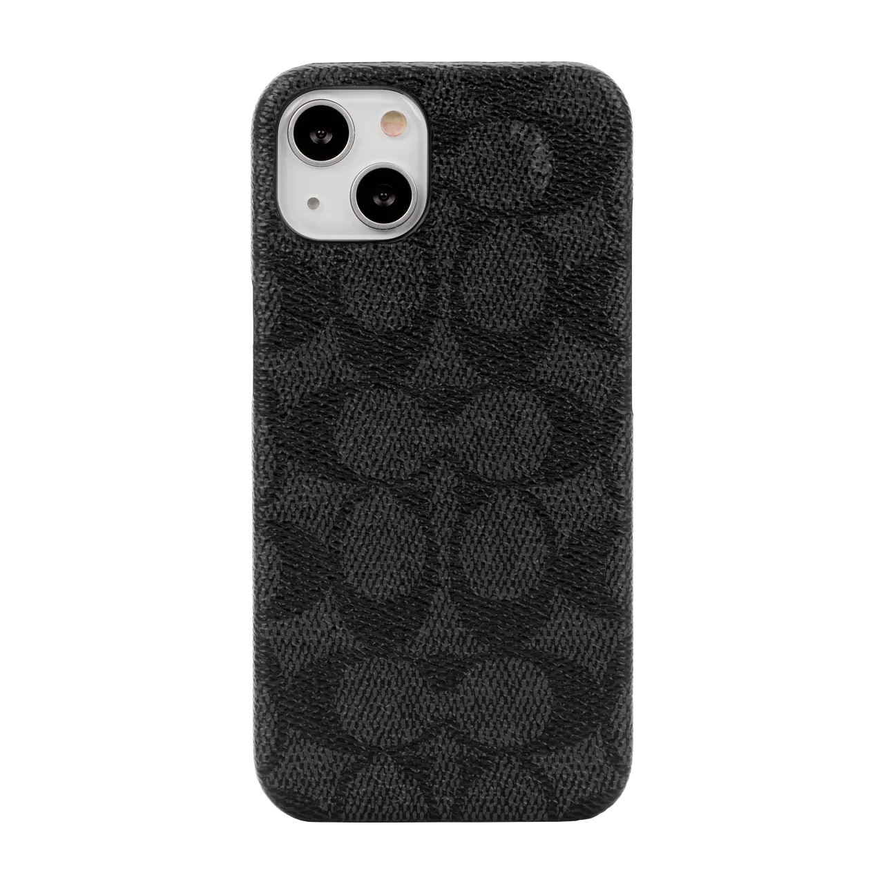 Coach iPhone 14 Plus Slim Wrap Case, Signature C Black