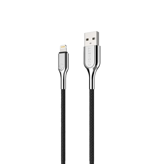 Cygnett Armored Lightning to USB-A Cable 2M, Black