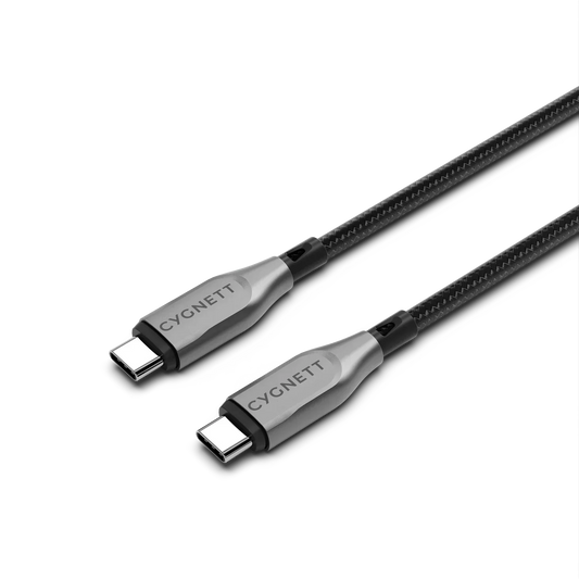 Cygnett Armored 2.0 C to C (5A/100W ) Cable 1M, Black