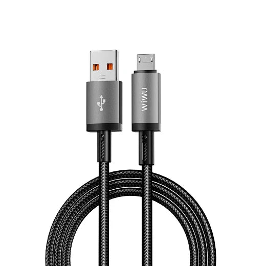 WiWU Wi-C053 USB-A to Micro Cable, 1M Grey (New)