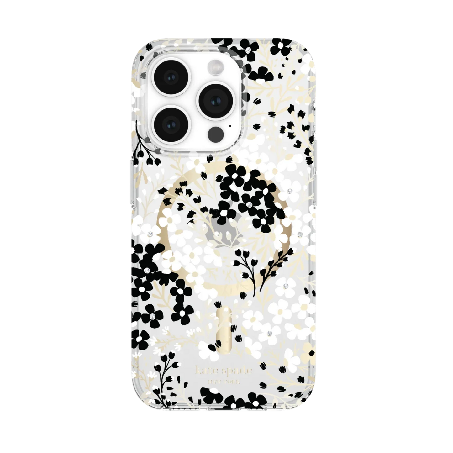 Kate Spade iPhone 15 Pro Protective Hardshell Case with MagSafe,Multi Floral/B