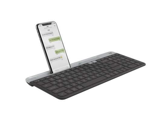 Logitech K580 Slim Multi-Device Wireless Keyboard, Black