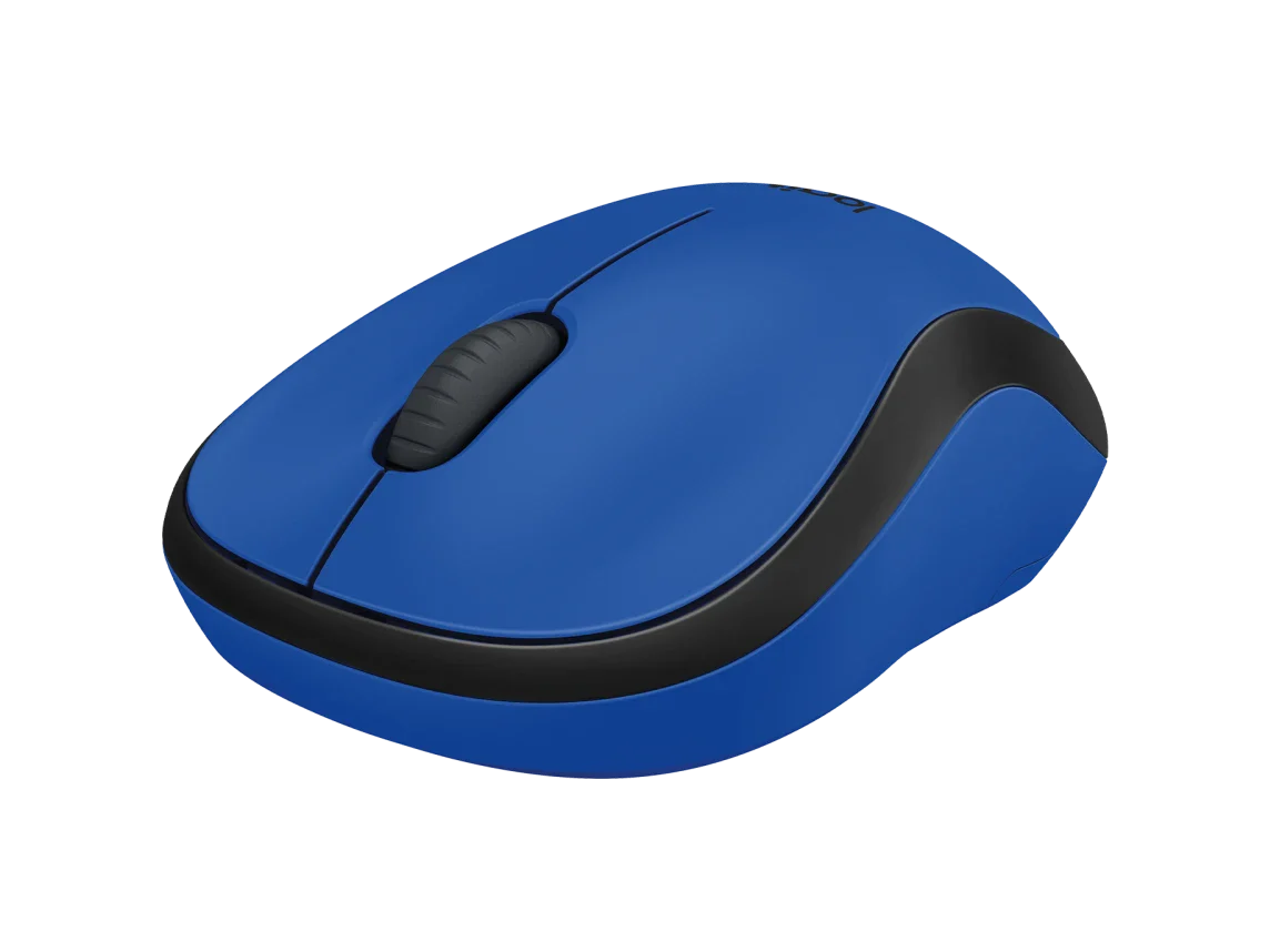 Logitech M221 Silent Wireless Mouse, Blue
