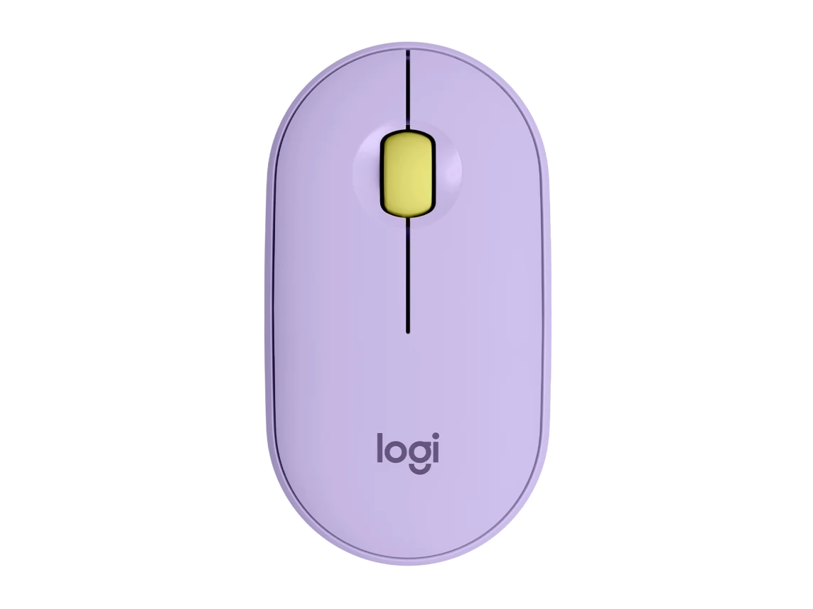 Logitech M350S Pebble BT Mouse (Lavender Lemonade)