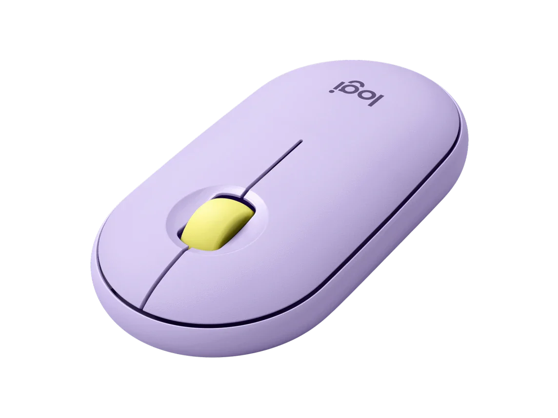 Logitech M350S Pebble BT Mouse (Lavender Lemonade)