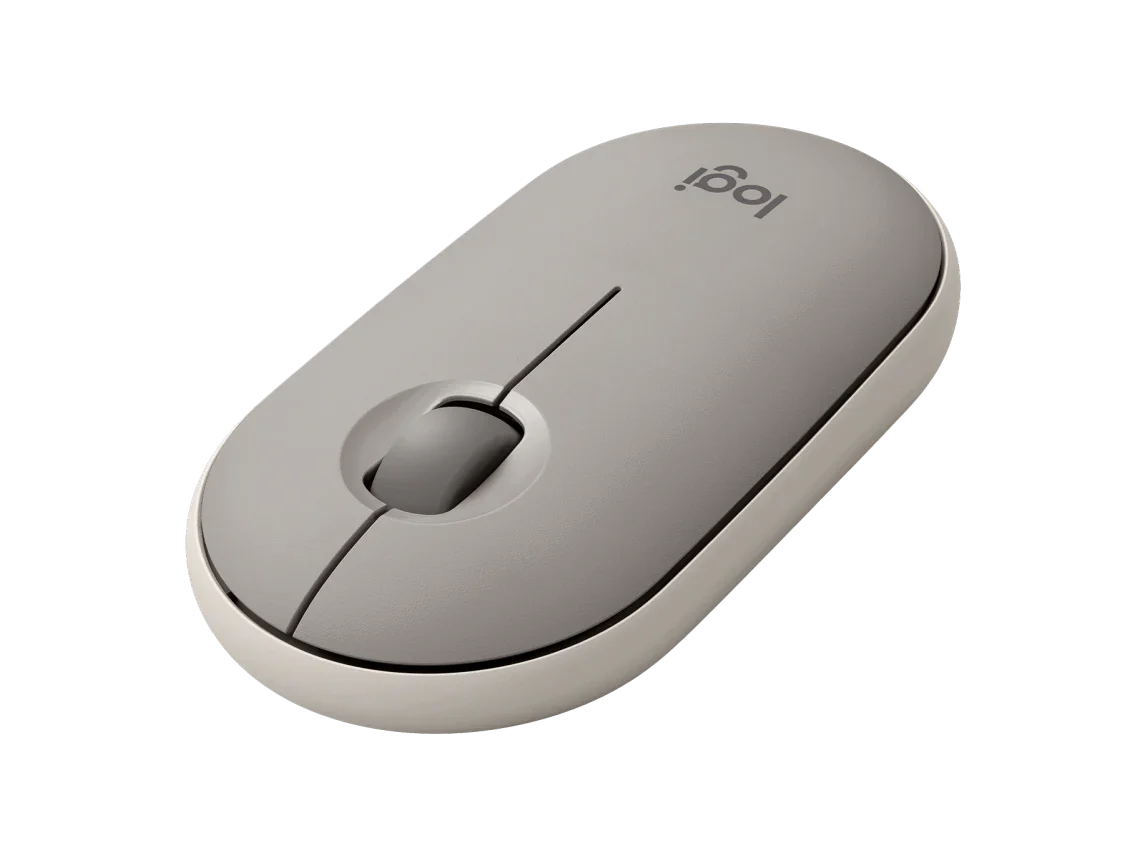 Logitech M350S Pebble BT Mouse (Sand)