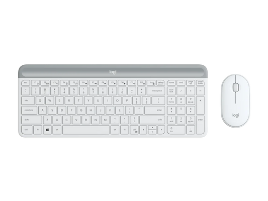 Logitech MK470 Slim Wireless Combo, White