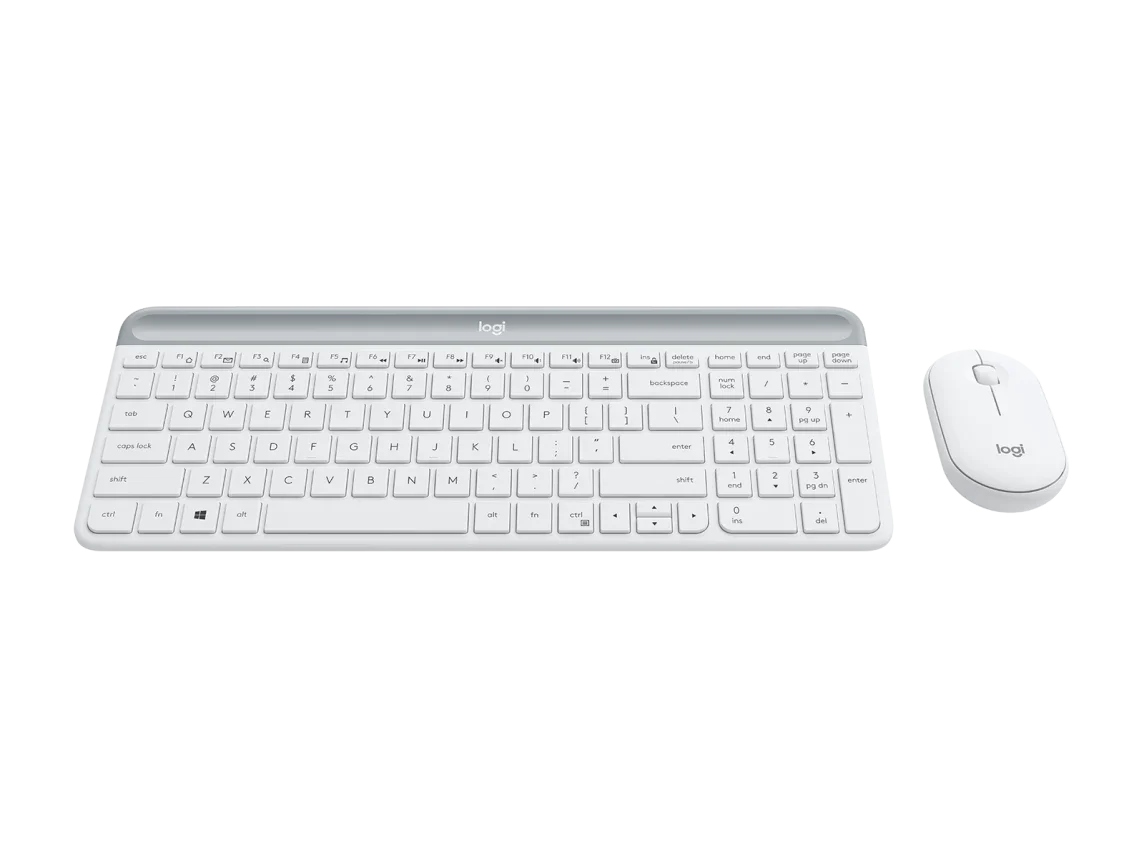 Logitech MK470 Slim Wireless Combo, White