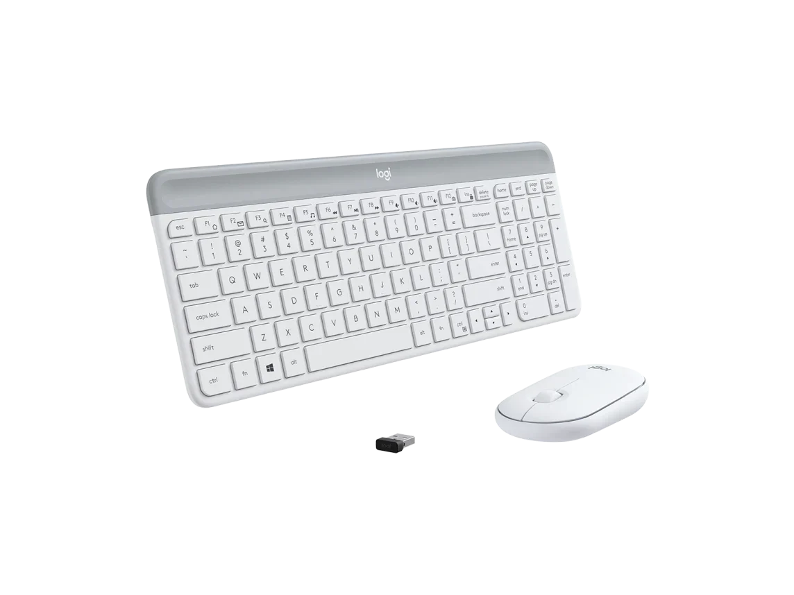 Logitech MK470 Slim Wireless Combo, White